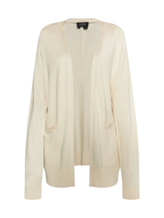 Foto van product usha BLACK LABEL Gebreid vest 'Nowles' crème