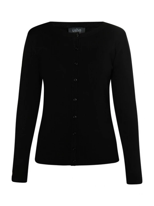 Foto van product usha BLACK LABEL Gebreid vest 'Nowles' zwart
