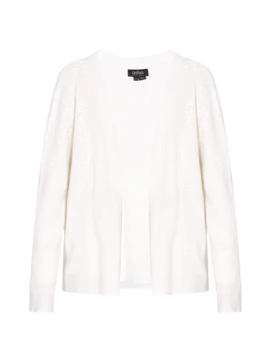 Foto van product usha BLACK LABEL Gebreid vest offwhite