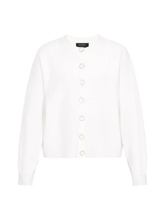 Foto van product usha BLACK LABEL Gebreid vest offwhite