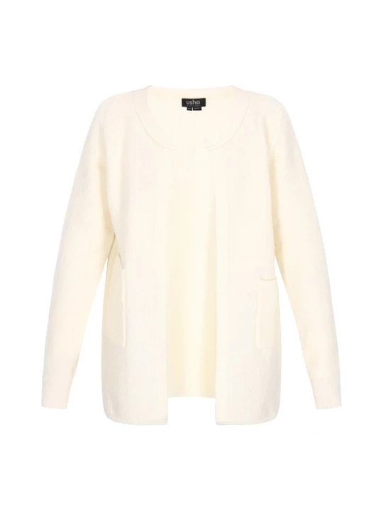 Foto van product usha BLACK LABEL Gebreid vest offwhite