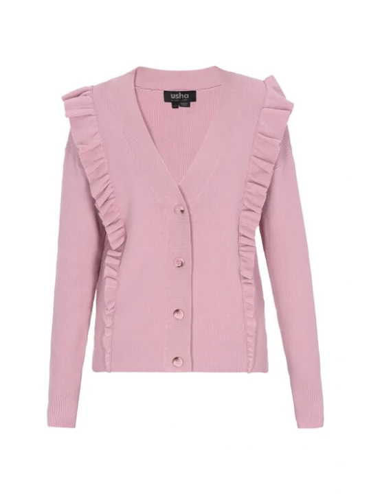 Foto van product usha BLACK LABEL Gebreid vest rosa