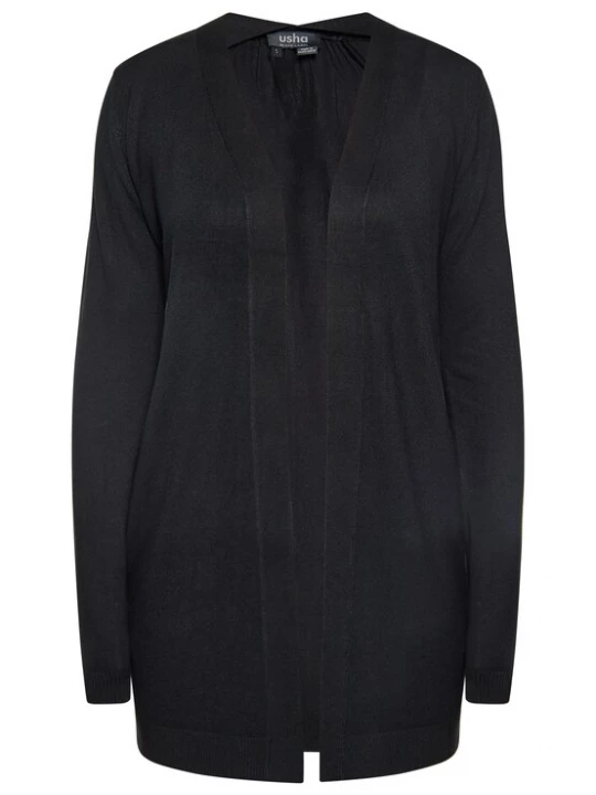 Foto van product usha BLACK LABEL Gebreid vest zwart