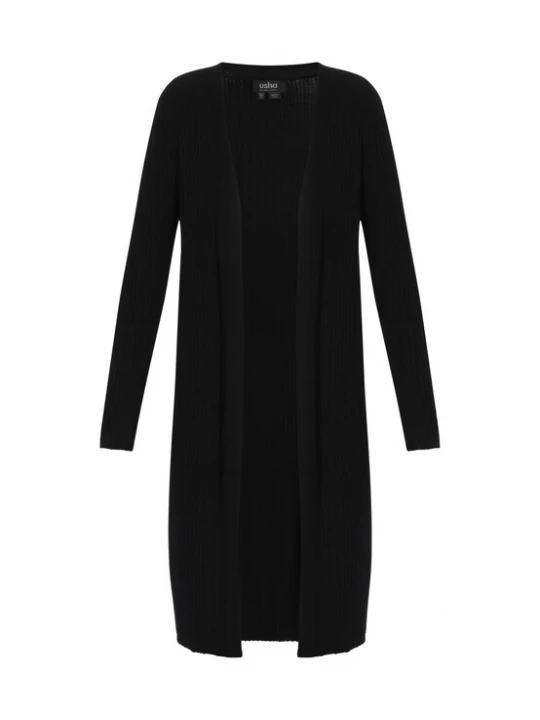 Foto van product usha BLACK LABEL Gebreid vest zwart