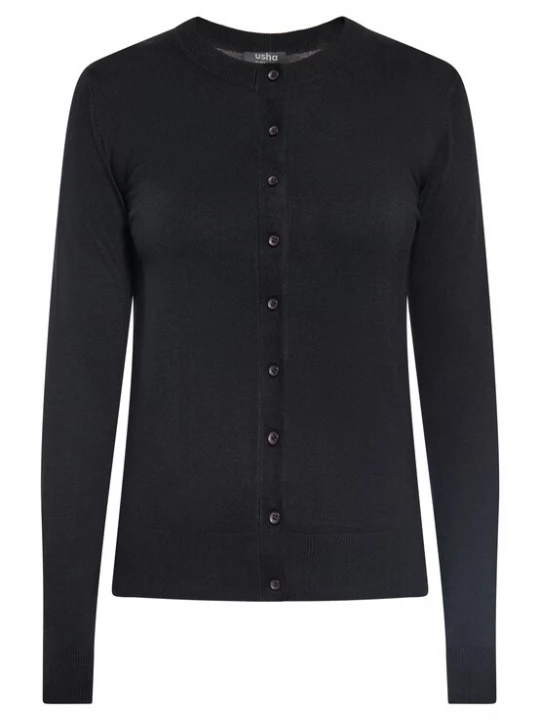 Foto van product usha BLACK LABEL Gebreid vest zwart