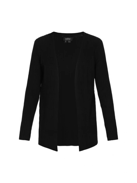 Foto van product usha BLACK LABEL Gebreid vest zwart