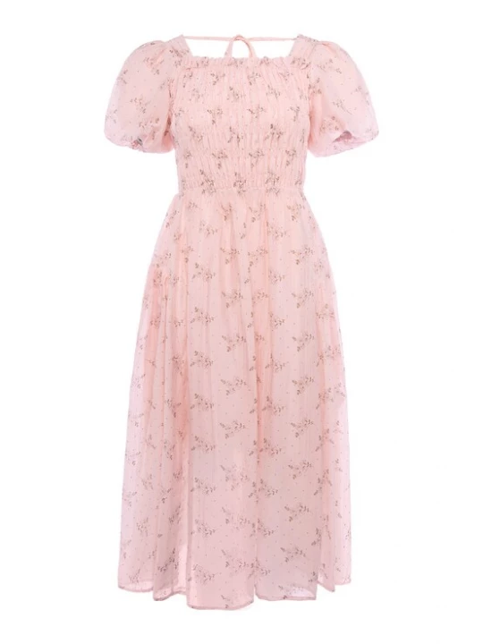 Foto van product usha BLACK LABEL Jurk bruin / pink