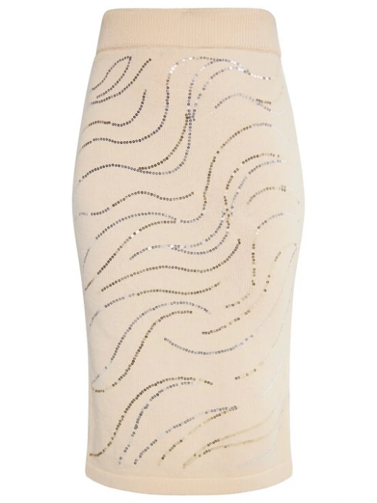 Foto van product usha BLACK LABEL Rok crème / zilver