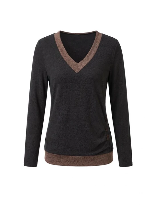 Foto van product usha BLACK LABEL Shirt mokka / grafiet