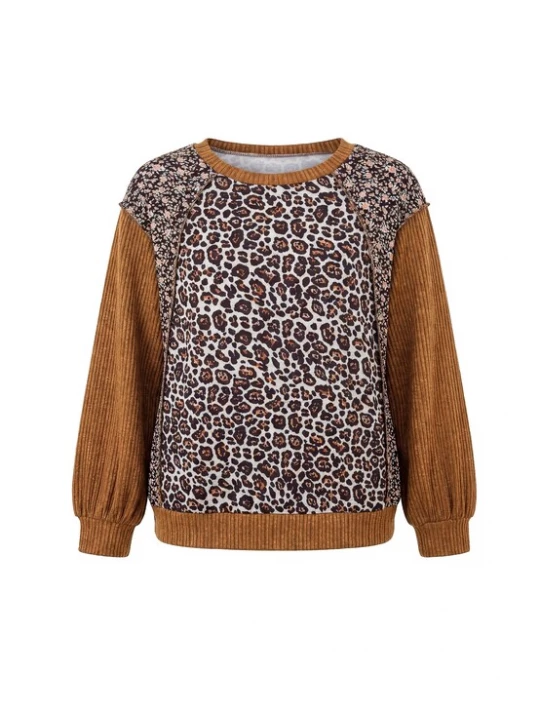 Foto van product usha BLACK LABEL Sweatshirt bruin / grijs