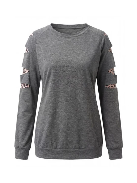 Foto van product usha BLACK LABEL Sweatshirt grijs / pink / zwart
