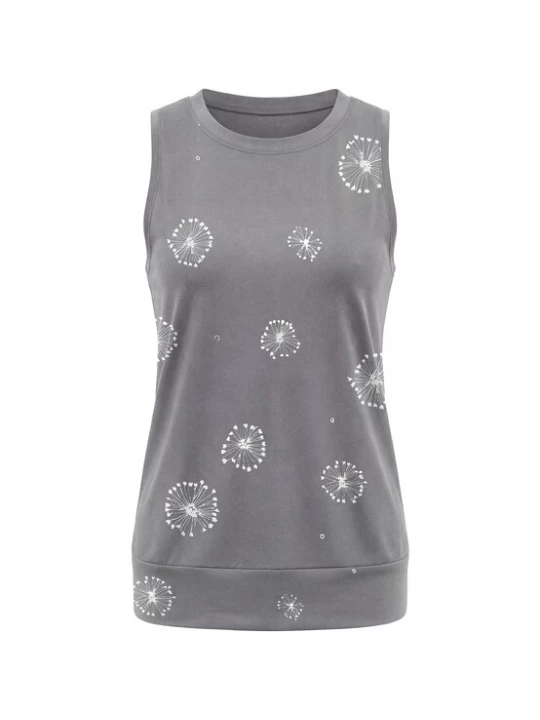 Foto van product usha BLACK LABEL Top grijs / wit