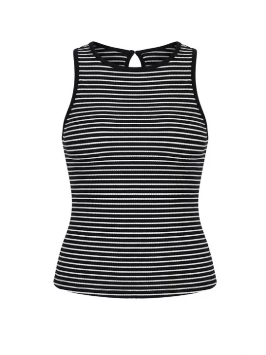 Foto van product usha BLACK LABEL Top zwart / wit
