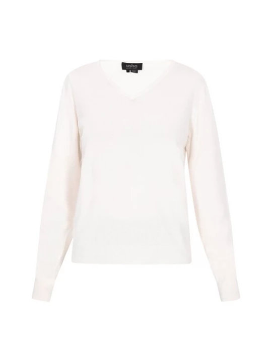 Foto van product usha BLACK LABEL Trui 'Classic Look' crème