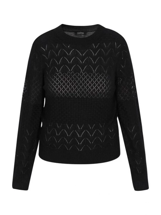Foto van product usha BLACK LABEL Trui 'Everyday Fashion' zwart