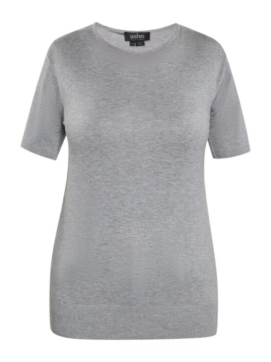 Foto van product usha BLACK LABEL Trui grijs gemêleerd
