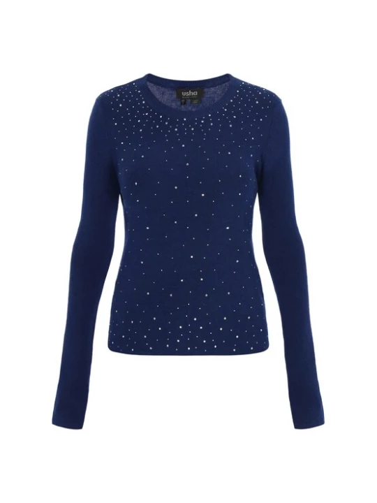 Foto van product usha BLACK LABEL Trui navy