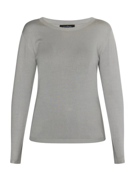 Foto van product usha BLACK LABEL Trui 'Nowles' grijs