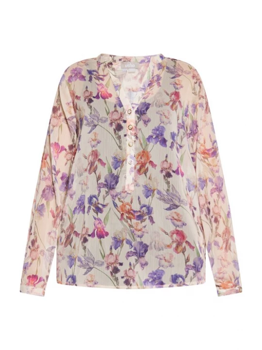 Foto van product Usha Blouse beige / gemengde kleuren