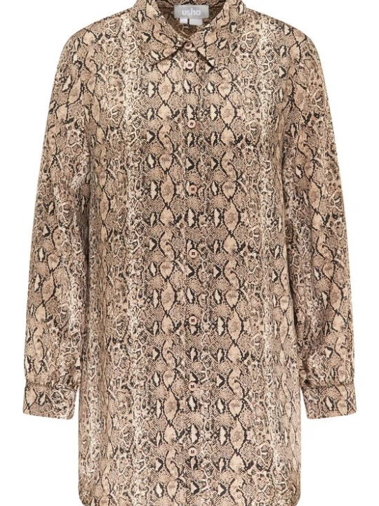 Foto van product Usha Blouse beige / lichtbeige / donkerbruin