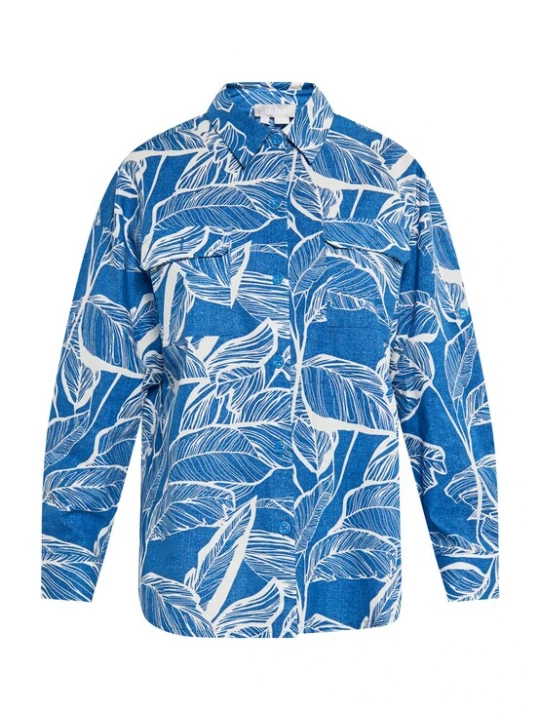 Foto van product Usha Blouse blauw / wit