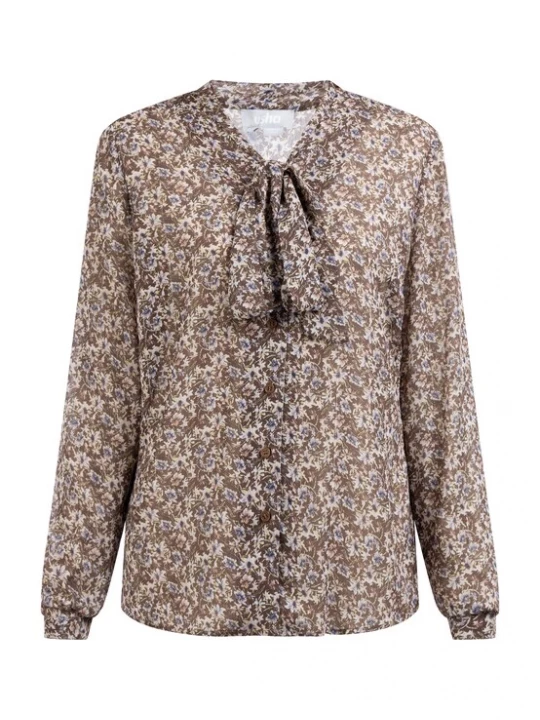 Foto van product Usha Blouse bruin / gemengde kleuren