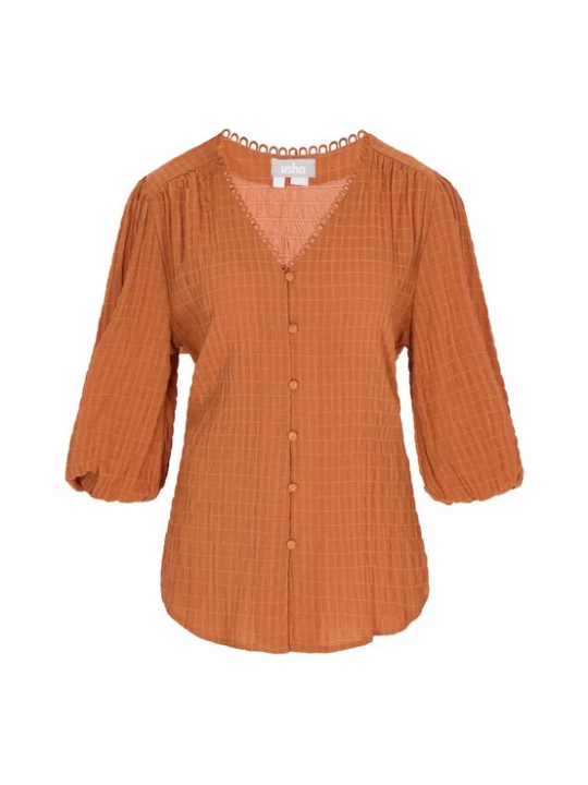 Foto van product Usha Blouse 'Casual' camel / lichtbeige