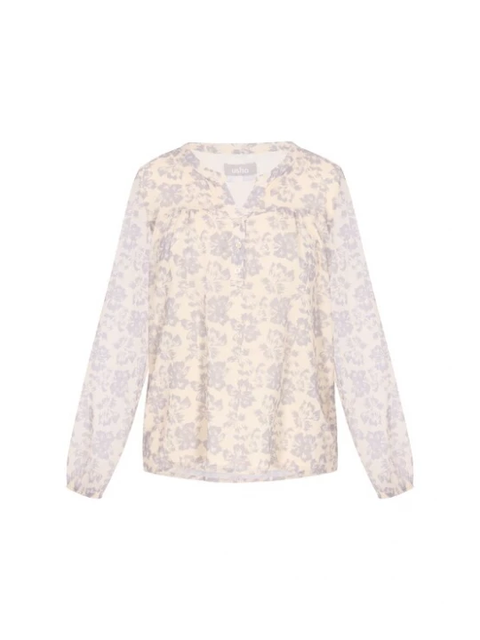 Foto van product Usha Blouse 'Casual' lavendel / offwhite