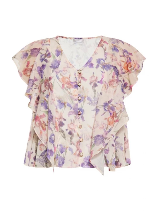 Foto van product Usha Blouse crème / gemengde kleuren