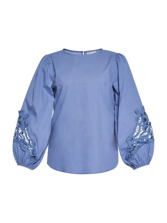 Foto van product Usha Blouse duifblauw
