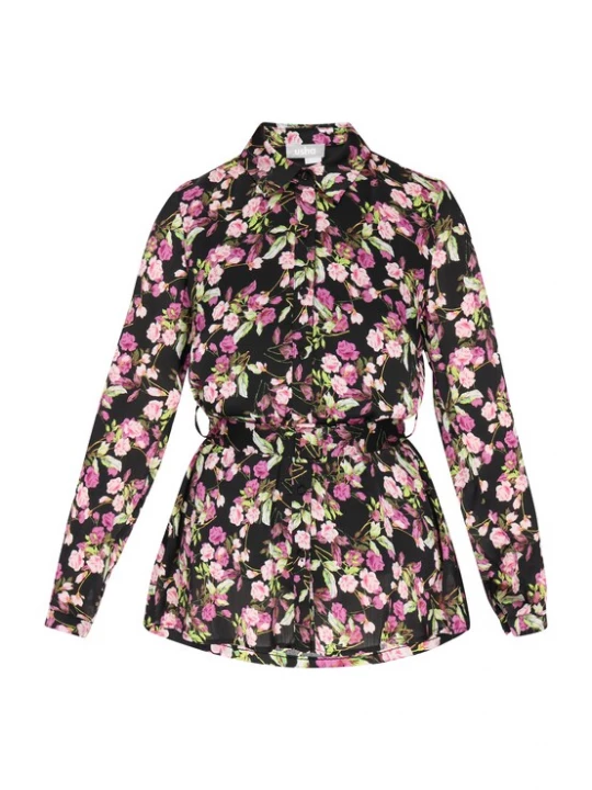 Foto van product Usha Blouse 'Fashion Look' groen / lila / rosa / zwart