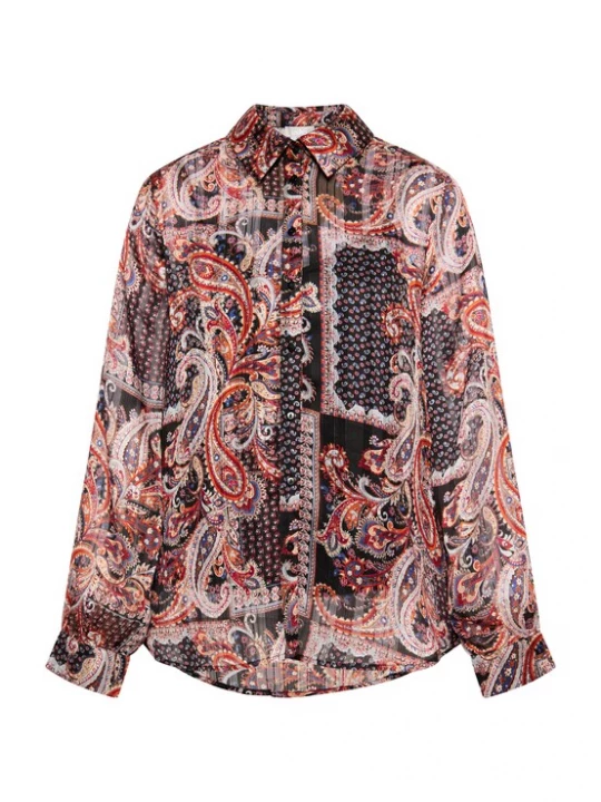 Foto van product Usha Blouse gemengde kleuren / zwart