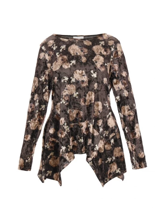 Foto van product Usha Blouse lichtbeige / lichtbruin / donkerbruin