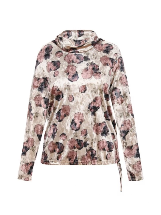 Foto van product Usha Blouse lichtgrijs / eosine / zwart