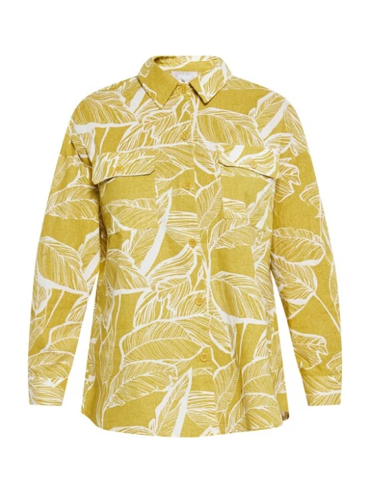 Foto van product Usha Blouse mosterd / wit