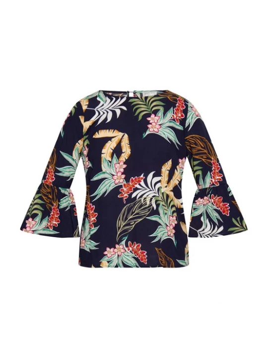 Foto van product Usha Blouse nachtblauw / gemengde kleuren