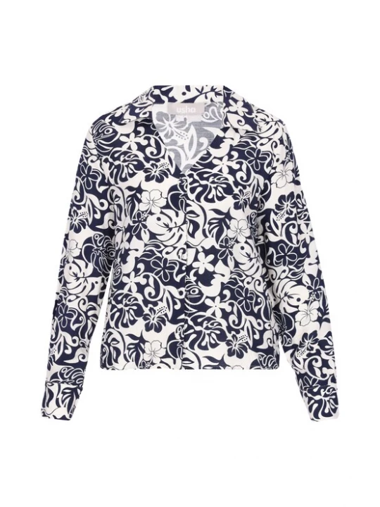 Foto van product Usha Blouse navy / wit