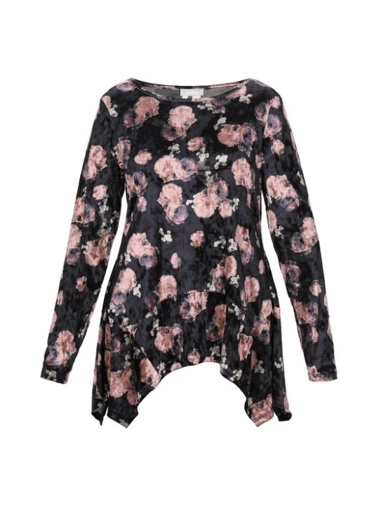 Foto van product Usha Blouse rosa / zwart