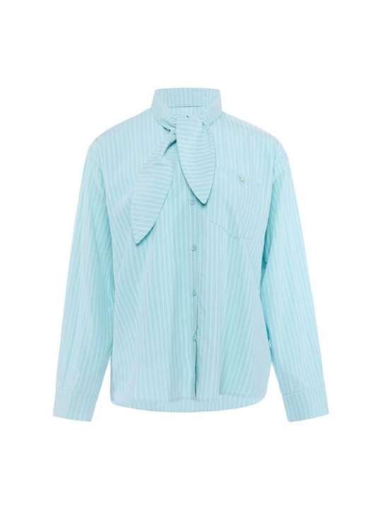Foto van product Usha Blouse turquoise / wit