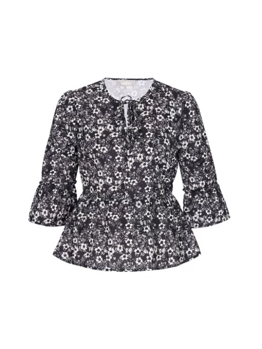 Foto van product Usha Blouse zwart / wit