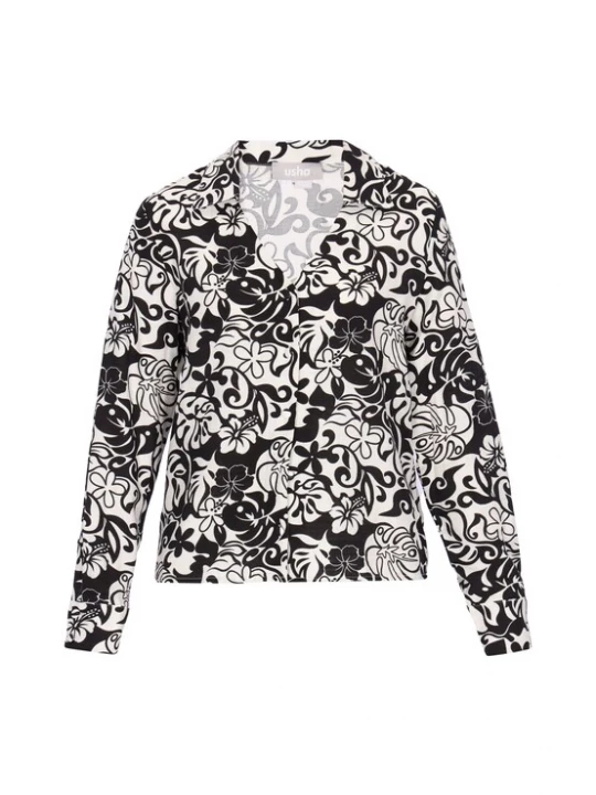 Foto van product Usha Blouse zwart / wit