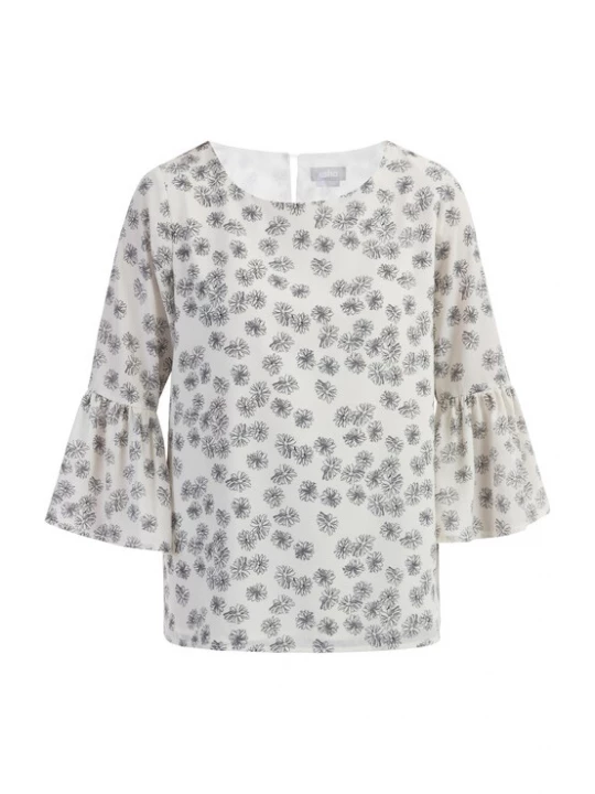 Foto van product Usha Blouse zwart / wolwit