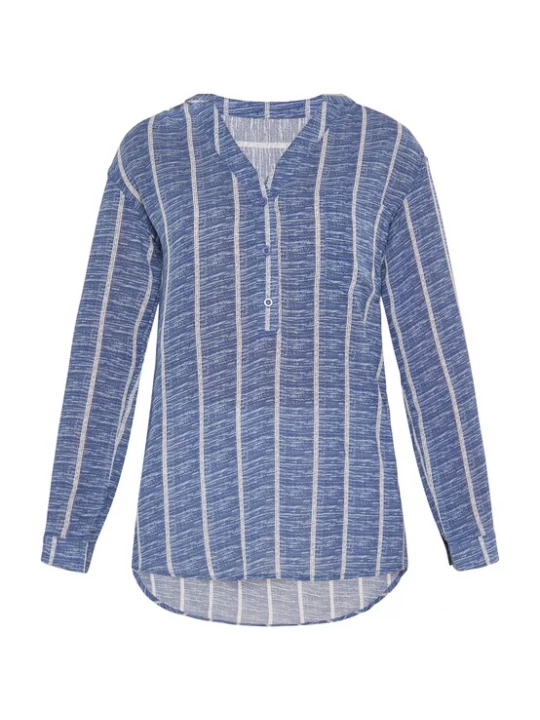 Foto van product usha BLUE LABEL Blouse blauw / wit