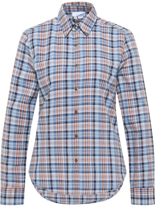 Foto van product usha BLUE LABEL Blouse nachtblauw / lichtblauw / oranje / wit