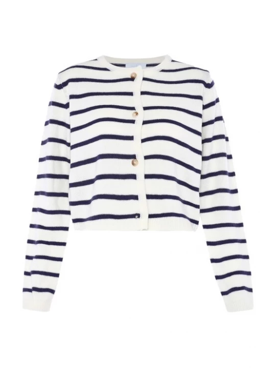 Foto van product usha BLUE LABEL Gebreid vest blauw / wolwit