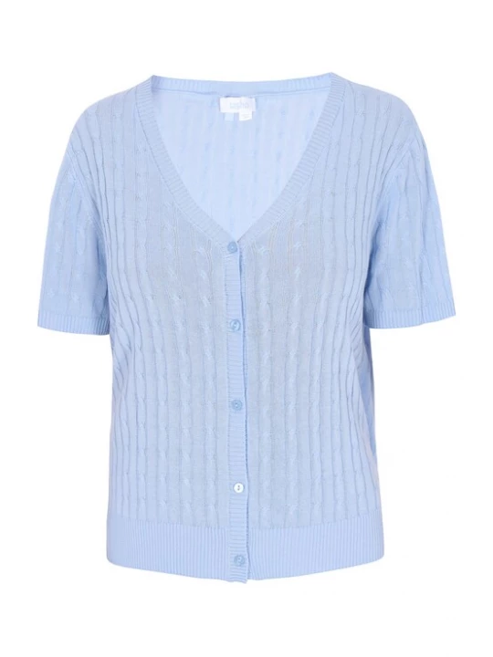 Foto van product usha BLUE LABEL Gebreid vest 'Everyday Fashion' lichtblauw