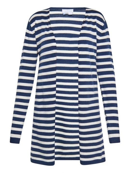 Foto van product usha BLUE LABEL Gebreid vest marine / wit
