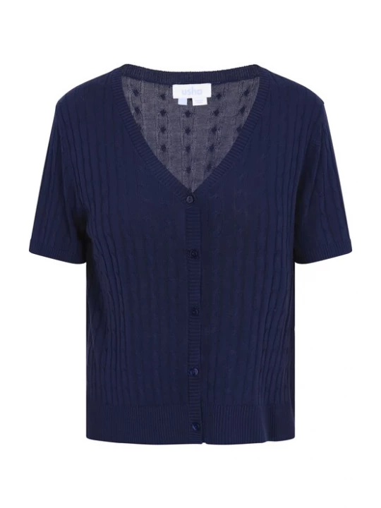 Foto van product usha BLUE LABEL Gebreid vest navy