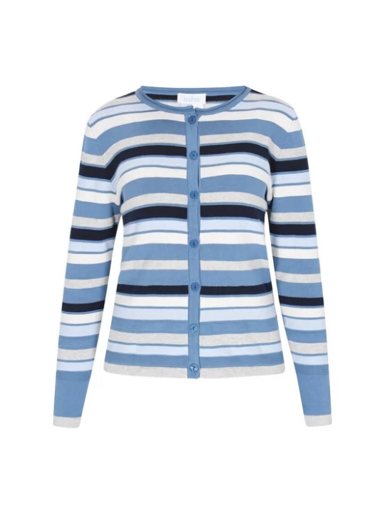 Foto van product usha BLUE LABEL Gebreid vest navy / duifblauw / pastelblauw / wit