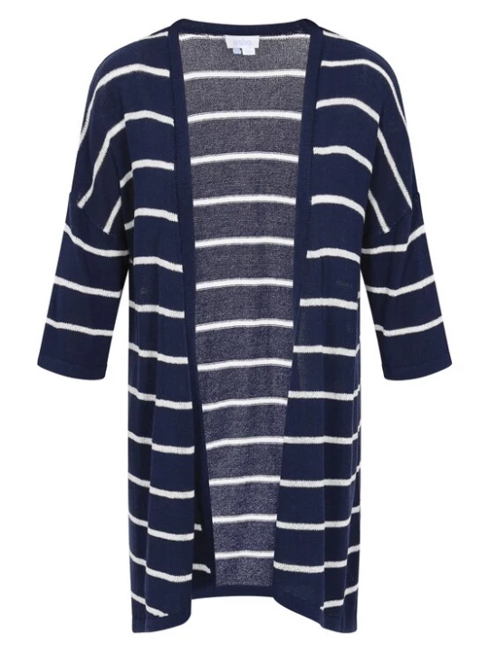 Foto van product usha BLUE LABEL Gebreid vest navy / wit